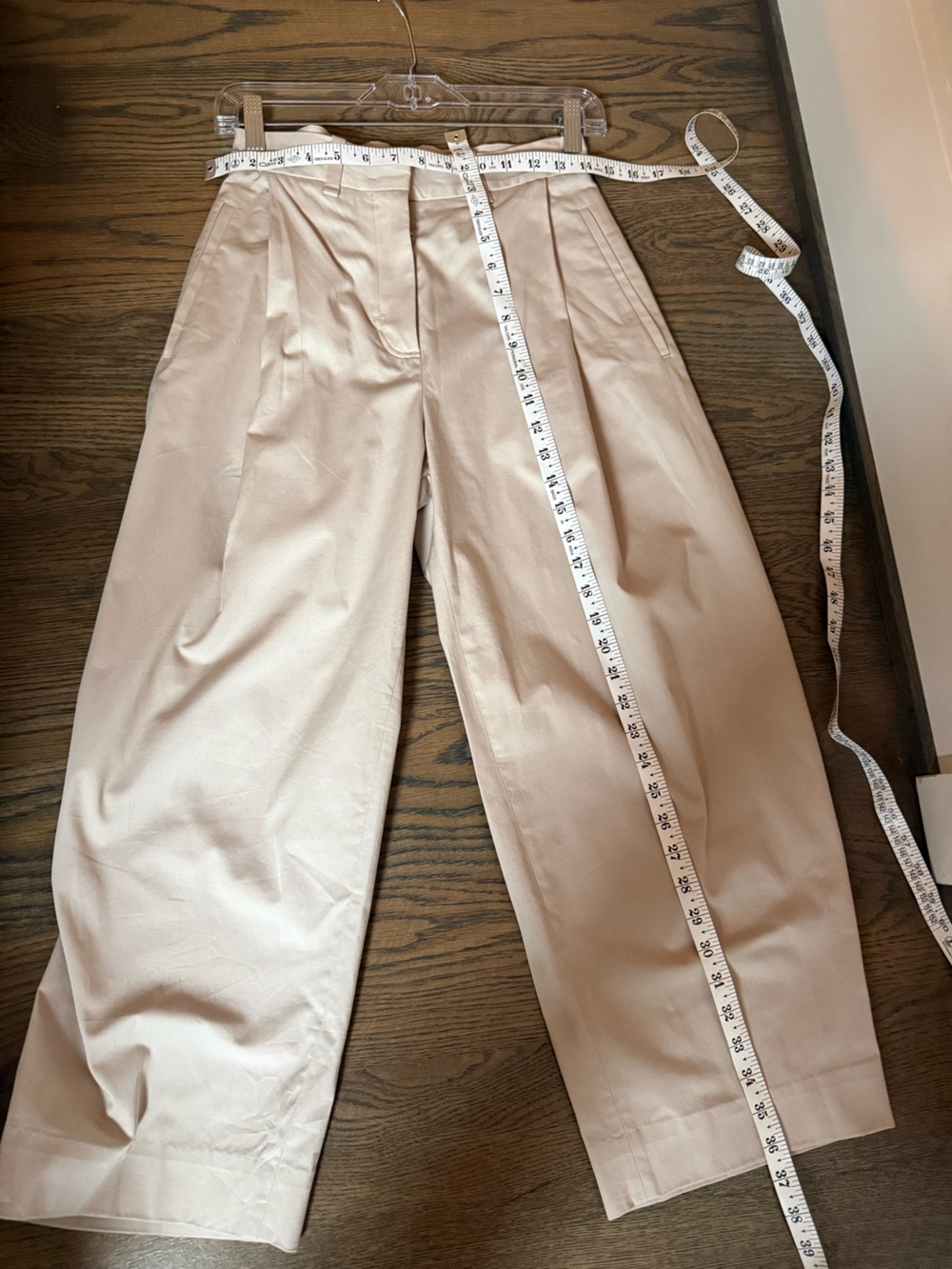 COS Wide-Leg Cotton Pants in Beige - Picture 6 of 6